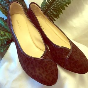 Taryn Rose Leopard Wedge EUC